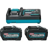 Makita 1911V6-0 40V Li-ion Accu Starterset (2x 5.0Ah Accu) + Lader