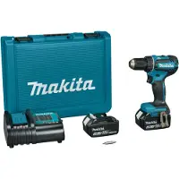 Makita DDF485SFE 18 V Boor-/schroefmachine brushless 3,0 Ah accu (2 st), lader, in koffer