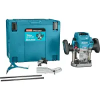 Makita RP001GZ02 XGT 40V Max Bovenfrees - Instelbaar Toerental - Exacte Diepte-Instelling 1/10Mm - Auto-Start Wireless Systeem