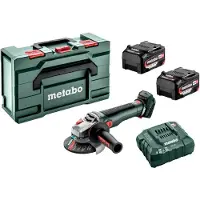 Metabo Draadloze haakse slijper - - WB 18 LT BL 11-125 - 125 mm - 18 V - 5.2 Ah