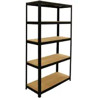 Erro ErroREK175DB Stellingkast Zwart - 5 Legborden