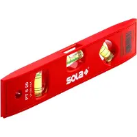 Sola Kunststof waterpas PT5/20 blister, 20cm 3 libellen hobby rood SB - 01430220 - 01430220