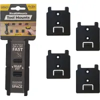 StealthMounts TM-DW18-BLK-4 Machinehouder Voor DeWALT XR - Zwart - 4-pack