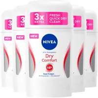 Nivea Dry Comfort Anti-transpirant Deodorant stick - 5 x 50 ml - voordeelverpakking