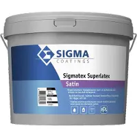 Sigma Sigmatex Superlatex Satin | Zijdeglans Muurverf en Plafondverf 10 LTR - Lichte kleur|2