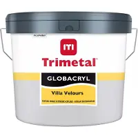 Trimetal Globacryl Villa Velours - Op Kleur Gemengd - 10L