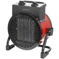 Emerio Power Ventilatorkachel - 3000W - IP20 - 2 Temperatuur instellingen - Regelbare thermostaat - Ventilatiefunctie - Keramisch verwarmingselement - 1.2m Snoerlengte - 30 m² - FH-128620 Rood