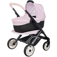 Smoby - Poppenwagen - Maxi Cosi roze combi - wandelwagen - kinderwagen - reiswieg