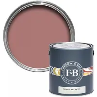 Farrow & Ball Flat Eggshell Crimson Red No.W93 - 2.5L Flat Eggshell