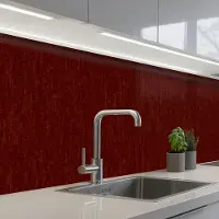 KitchenYeah Keuken achterwand 150x80 cm - Spatscherm zelfklevend Rood - Roest print - Textuur - Muurbeschermer - Spatwand fornuis