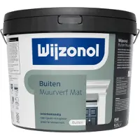 Wijzonol Muurverf Voor Buiten Mat 10 LTR - Wit