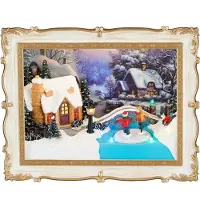 Luville Specials Kerstdorp Winterframe (winters Schilderij) 24,5 X 10,5 X 20 Cm