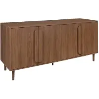 Sweeek Vintage dressoir houtdecor 4 deuren 160cm Walnoot