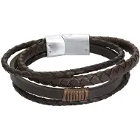 Ixxxi Men Leren Armband Seph Bruin