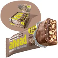 Ahead Chocolate Bar – Suikerarme Chocoladereep – Doos – Low Sugar, Low Carb – Max. 2,1g Suiker per Reep