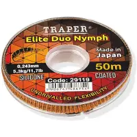 Traper Fly Elite Duo Nymph Vliegvissnoer 50 M Transparant 0.185 mm