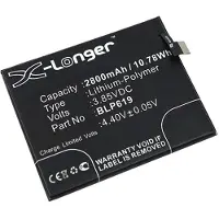 123accu OPPO BLP619 accu (2800 mAh, huismerk)