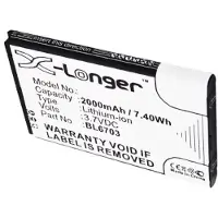 123accu Fly BL6703 accu (2000 mAh, huismerk)