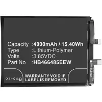 123accu Honor HB466485EEW accu (4000 mAh, huismerk)