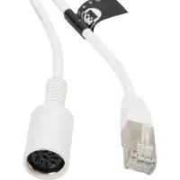 BOSSCOM RJ45 - DIN 8-pins / Powerlink PL8 (v) kabel voor B&O | wit | 0,50 meter