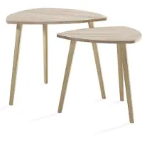 Vicco Twino Salontafel – 60 x 50 cm Set van 2 Sonoma