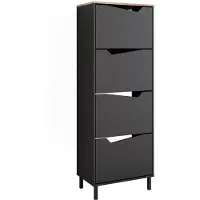 Vicco Marelle Schoenklaprek – 60 x 167.4 cm met 4 compartimenten Antraciet/Artisan
