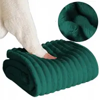 Fitizzio Zacht Pluche Deken 200x220cm - Dikke Ribbels - Flesgroen