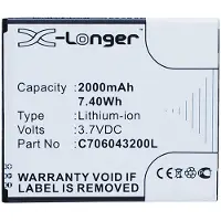 123accu Blu C706043200L / C706043200T accu (2000 mAh, huismerk)