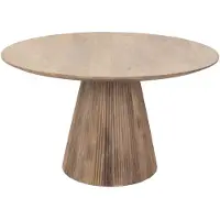 Giga Meubel Eettafel Salvador Naturel Rond 130cm