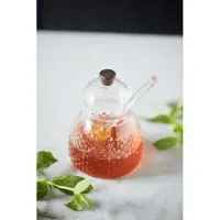 Point-Virgule Point Virgule set van honingpot en lepel uit gehamerd borosilicaatgla