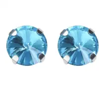 Charme Bijoux Magneet oorbellen 10 mm Aqua Blauw