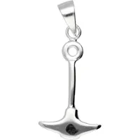 MOOYE ® - Collectie Zilveren Pikhouweel kettinghanger