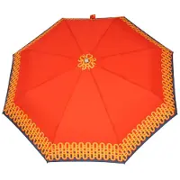 Parasol Volautomatische paraplu dames - Winddicht, Kant-op-rood patroon