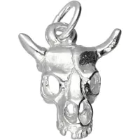 MOOYE ® - Collectie Zilveren Stierenschedel klein kettinghanger