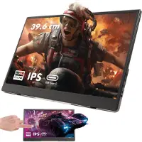 Pora&co IPS Portable Game Monitor - Touchscreen - Beeldscherm 15.6 Inch - HDMI & USB-C - Full HD - Computerscherm - Draagbare Monitor