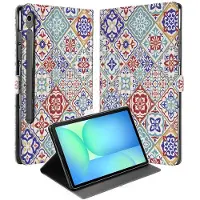 B2Ctelecom Book Case Hoesje met Standaard Tiles Color Samsung Galaxy Tab S10 FE | Tab S9 FE