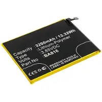 123accu MeiZu BA816 accu (3200 mAh, huismerk)