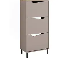 Vicco Marelle Schoenklaprek – 60 x 129.5 cm met 3 compartimenten Grijs/Artisan
