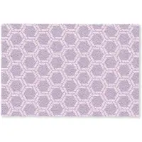 MuchoWow Deurmat 60x40 cm - Droogloopmat Patroon - Roze - Paars - Mat voor binnen - Schoonloopmat - Deurmatten met print - Inloopmat
