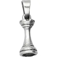 MOOYE ® - Collectie Zilveren Schaakstuk Toren kettinghanger
