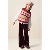 Sissy-Boy Donkerrode wide leg legging | Maat: 146-152
