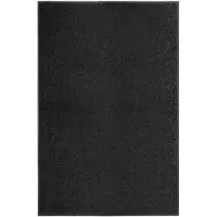 vidaXL Deurmat wasbaar 120x180 cm zwart