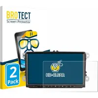 BROTECT - Screenprotector voor Zenec Z-E2065 - Folie Beschermfolie transparant 2 Stuks
