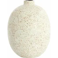 Light & Living Vaas Orxeta - Wit - Ø31x41cm - Metaal - Bohemian - Bloemenvaas - Woondecoratie - Decoratieve vaas voor woonkamer of slaapkamer
