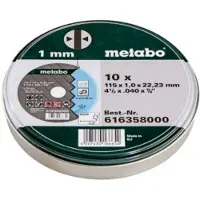Metabo 616358000 Doorslijpschijvenset RVS