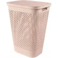 Curver PURE wasmand 55L - Roze, Ventilerend en Ruim