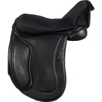 HKM - Zadelverwarmingshoes - Zadelzitting Overtrek - Verwarmd - Zwart - 17.5 - 18 inch