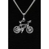 MOOYE ® - Collectie Zilveren Mountainbike ketting hanger