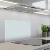 KitchenYeah Spatscherm 60x40 cm - Zelfklevende achterwand Zilver - Grijs - Metaal - Licht - Keuken muurbeschermer - Spatwand fornuis