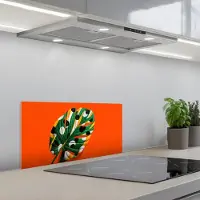 KitchenYeah Spatscherm 60x30 cm - Zelfklevende achterwand 3-2 - Keuken muurbeschermer - Spatwand fornuis